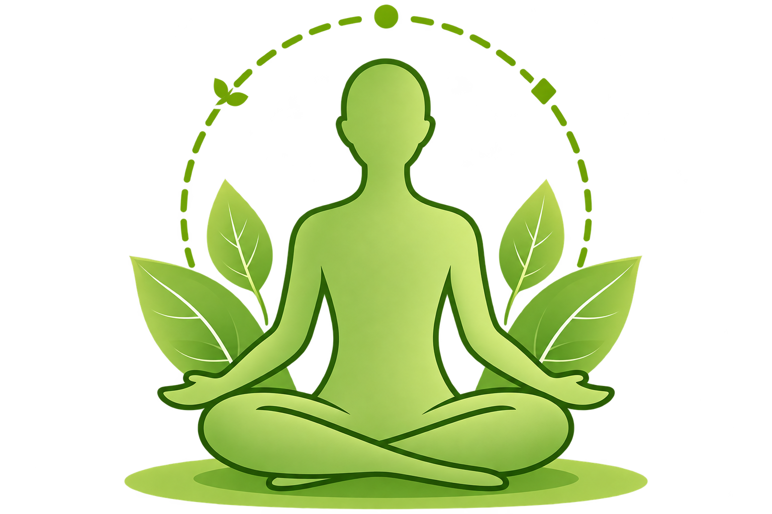General wellness meditation illustration